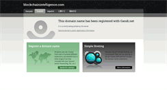 Desktop Screenshot of blockchainintelligence.com