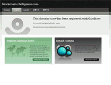 Tablet Screenshot of blockchainintelligence.com
